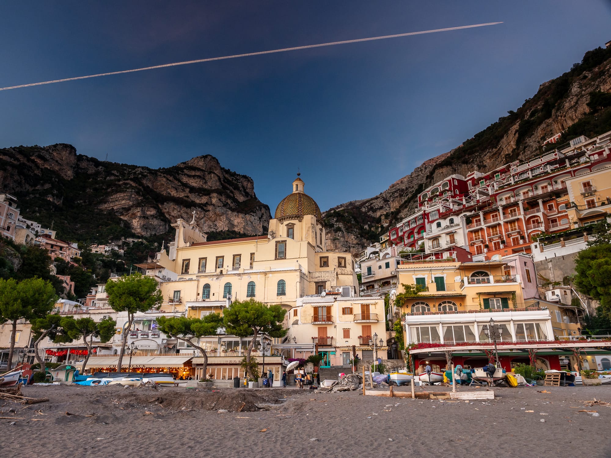 Looking Up from Positano