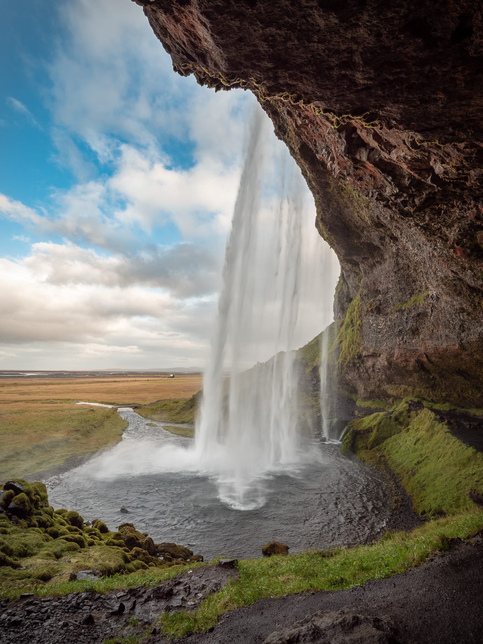 Behind the Falls